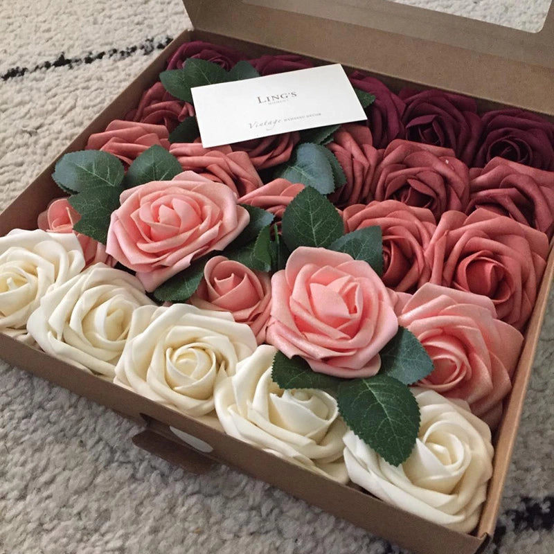 8CM Artificial PE Foam Rose Flowers