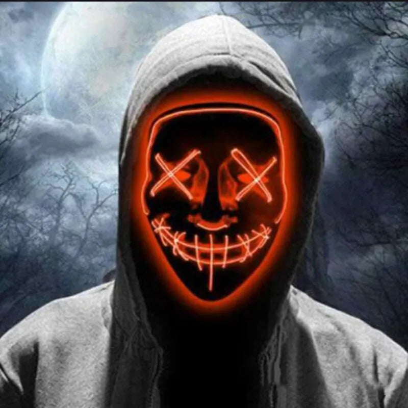 Led Halloween Neon Mask