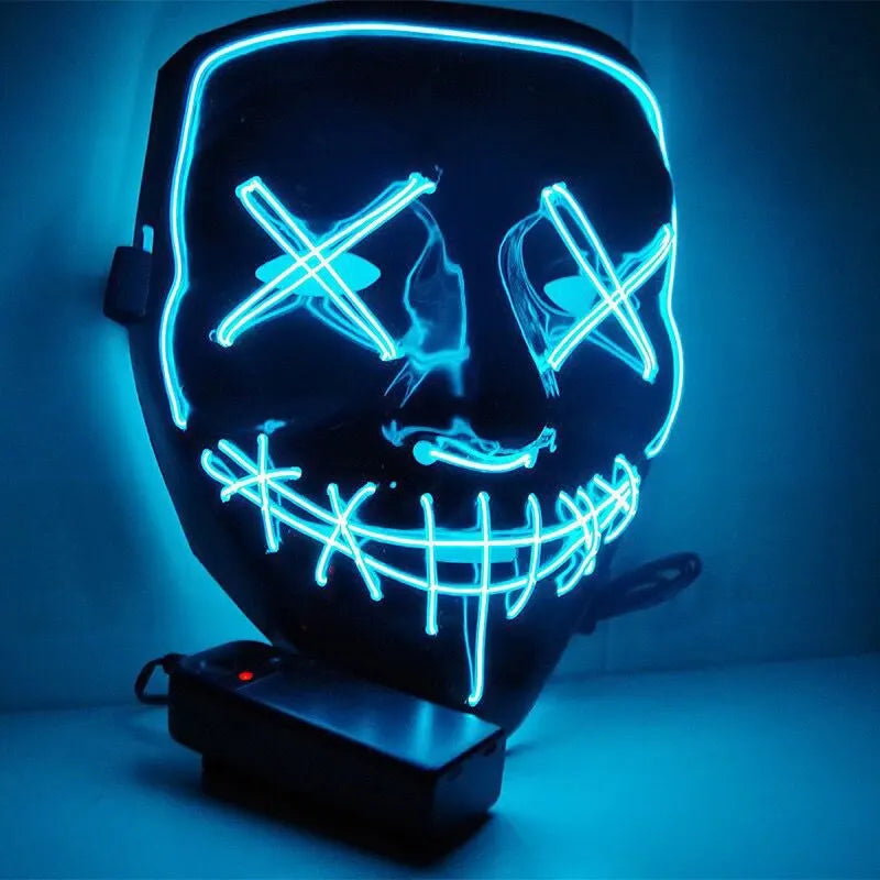 Led Halloween Neon Mask