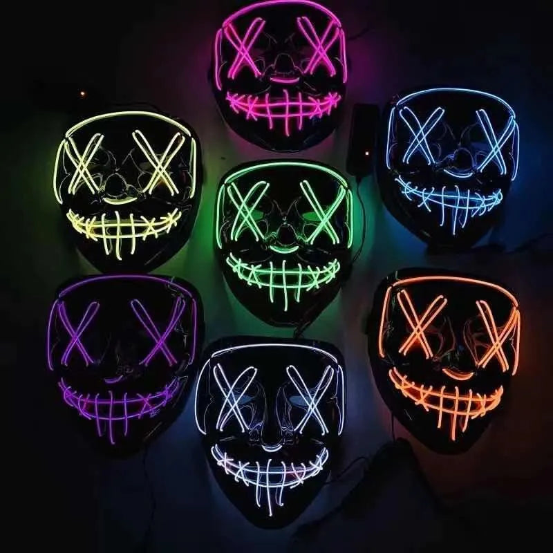 Led Halloween Neon Mask